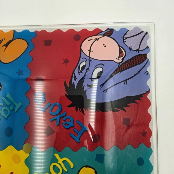 Winnie The Pooh & Friends Vintage Walt Disney Glass Ceiling Light Cover Shade - Picture 6 of 14